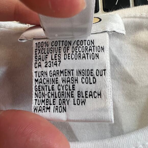 Talbots Women's Round Neck Pullover Sweater Long Sleeve White Pink Size Small - Picture 4 of 5